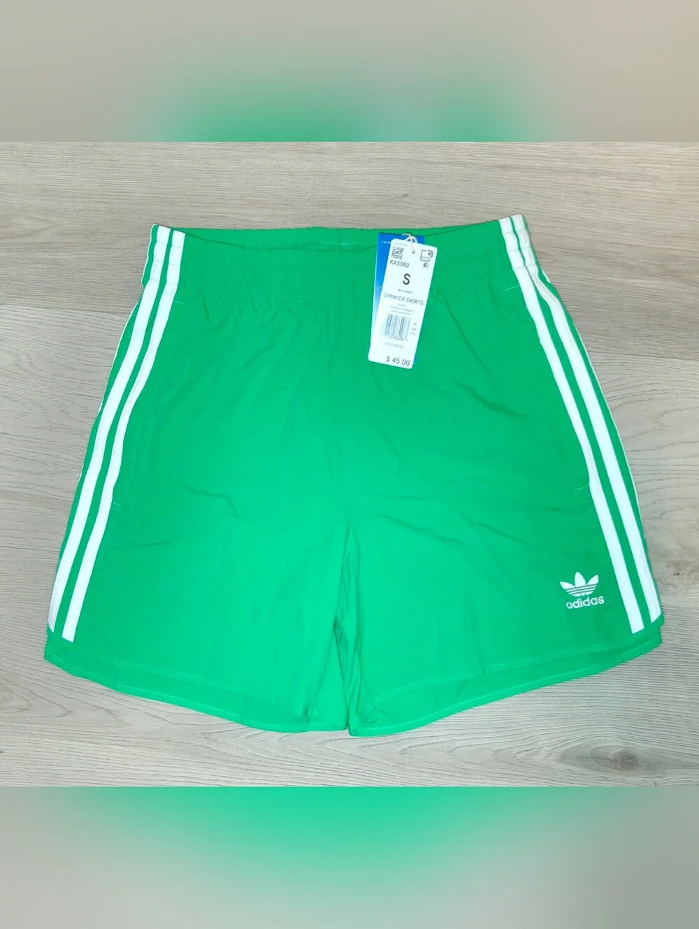 Adidas Originals Men's Sprinter Green Shorts Size  Small Brand New With Tags